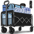 Foldable Collapsible Wagon Cart with Adjustable Handle U53024