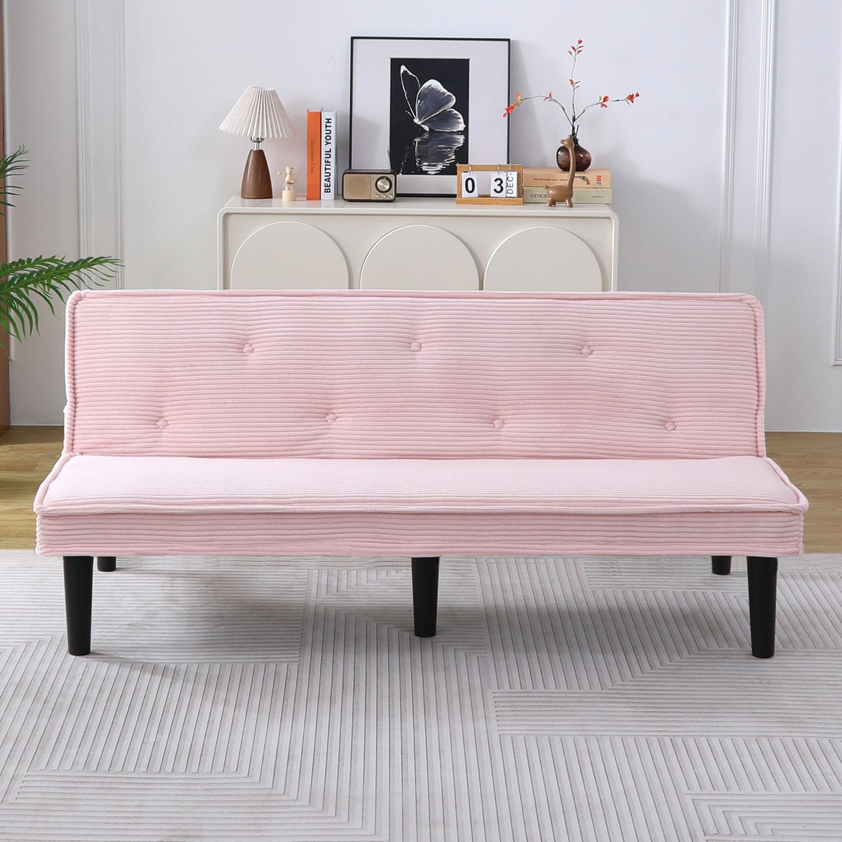 Corduroy Convertible Futon Sofa Bed U316274