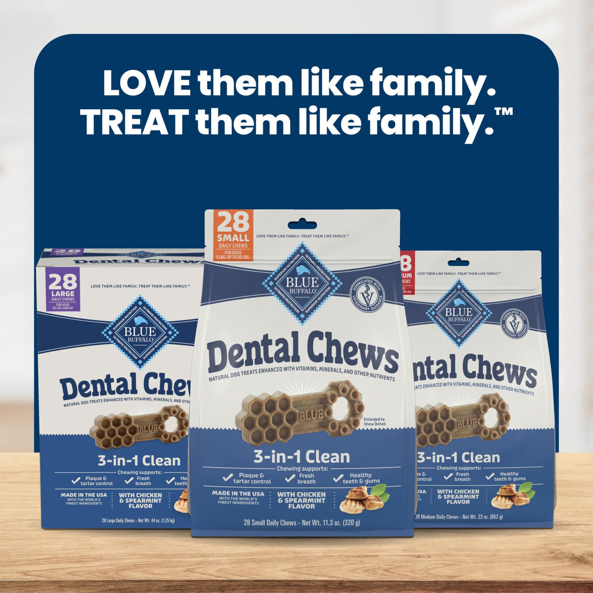 Chicken & Spearmint Small Dental Chews, 11.3 oz, 28 ct O6635