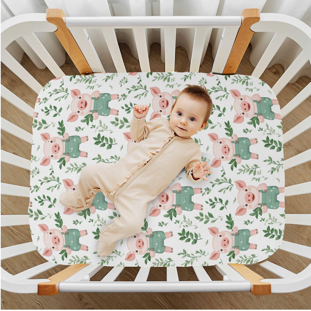 Soft Breathable Microfiber Crib Sheet Y910