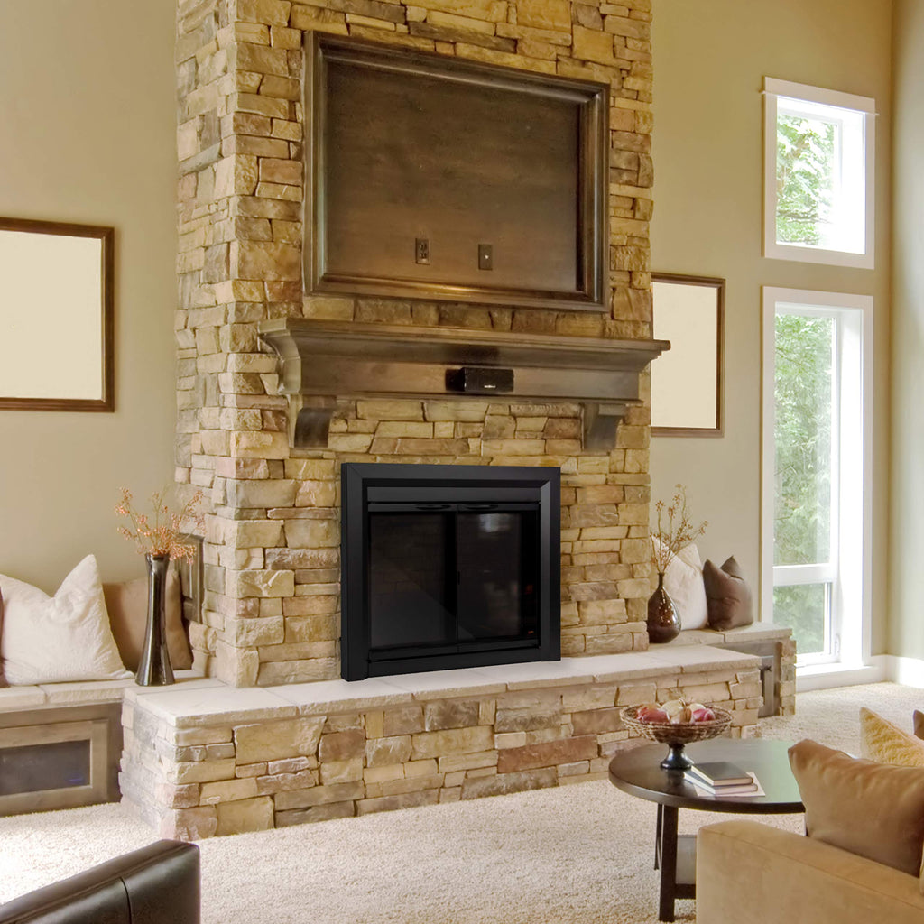 Large Fireplace Glass Door B99086