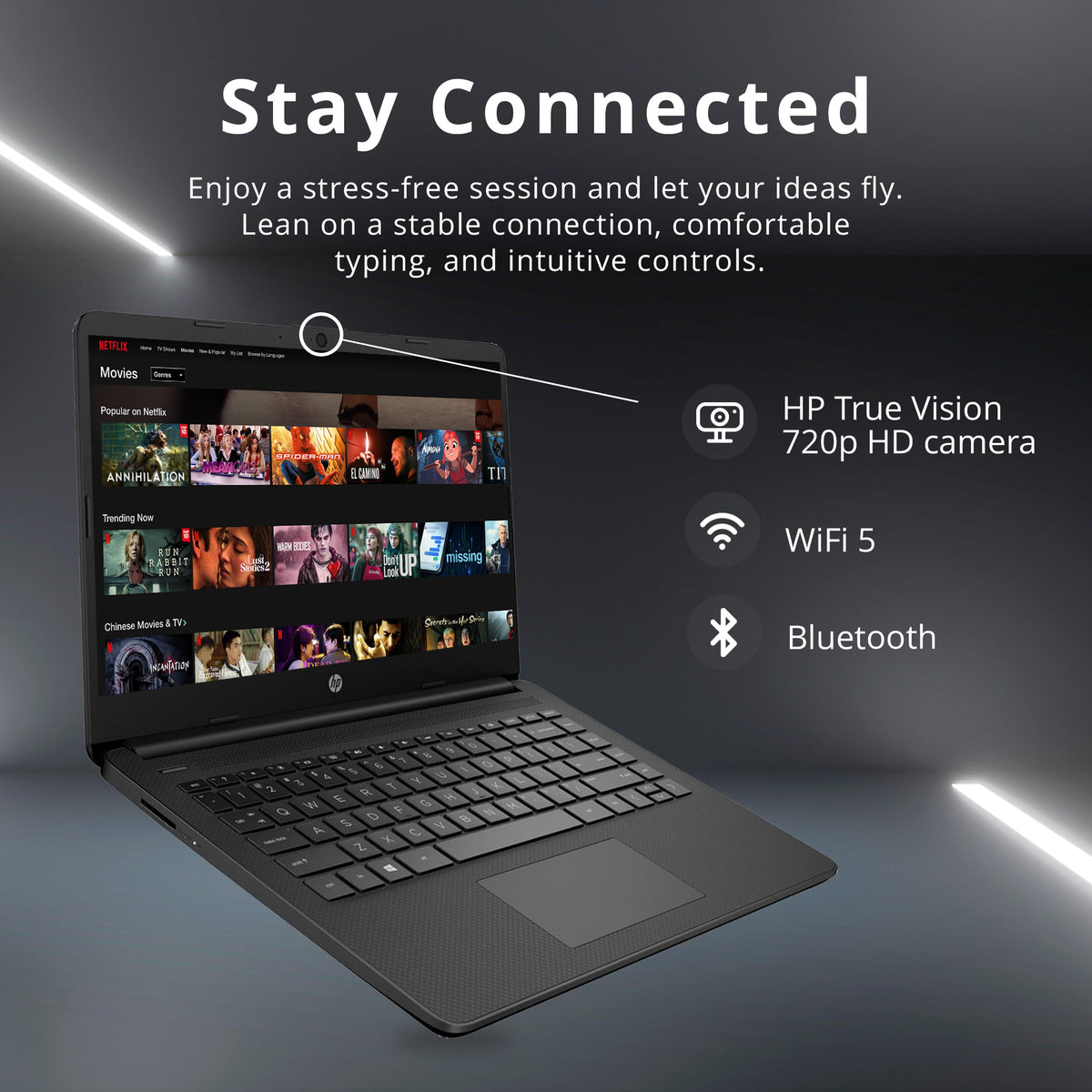 14-inch Laptop, Intel Celeron N4000, 4 GB RAM, 64 GB eMMC, Jet Black G19576