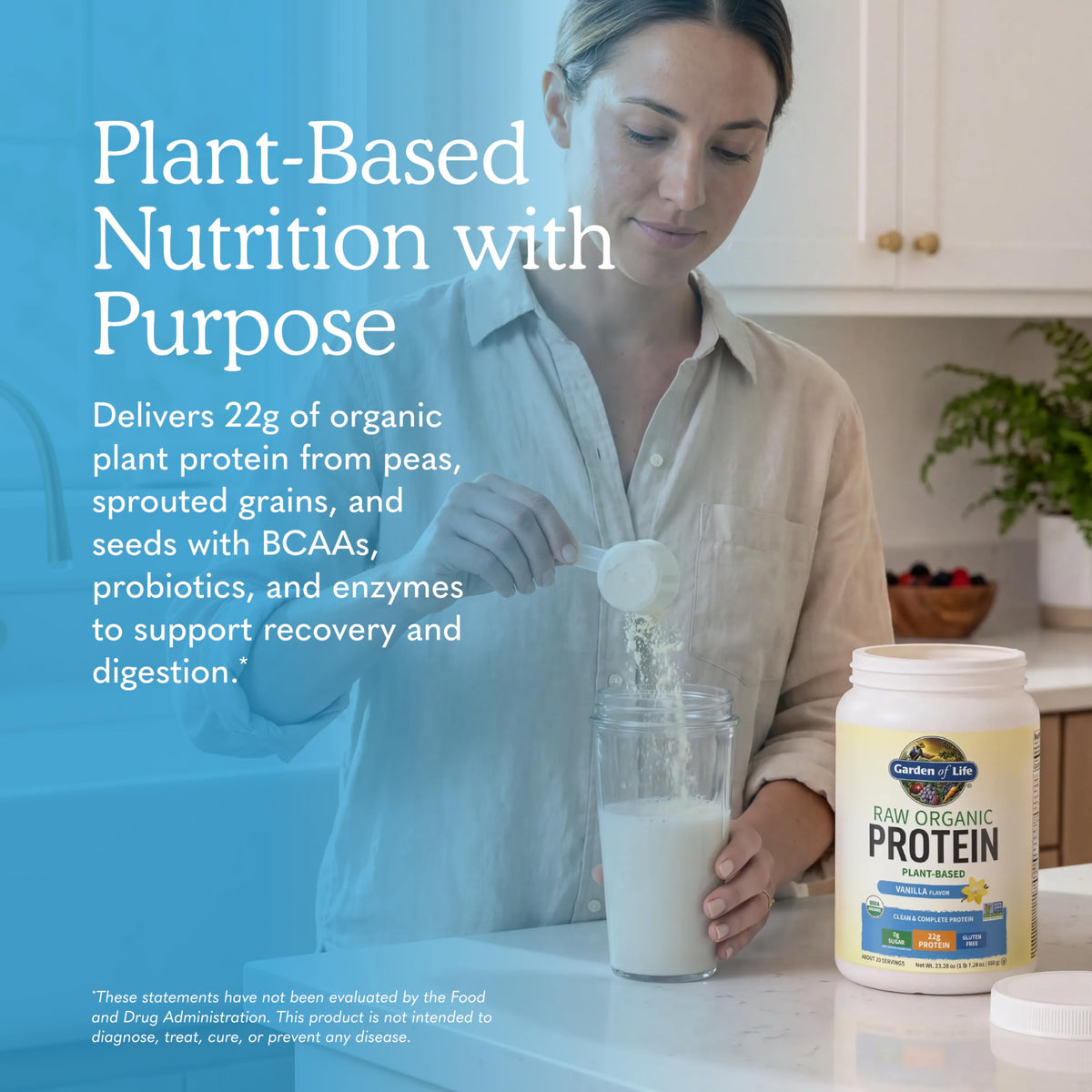 Organic Vegan Vanilla Protein Powder E913571