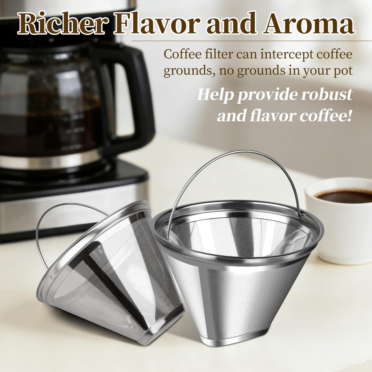 Stainless Steel Reusable Coffee Filter B82740