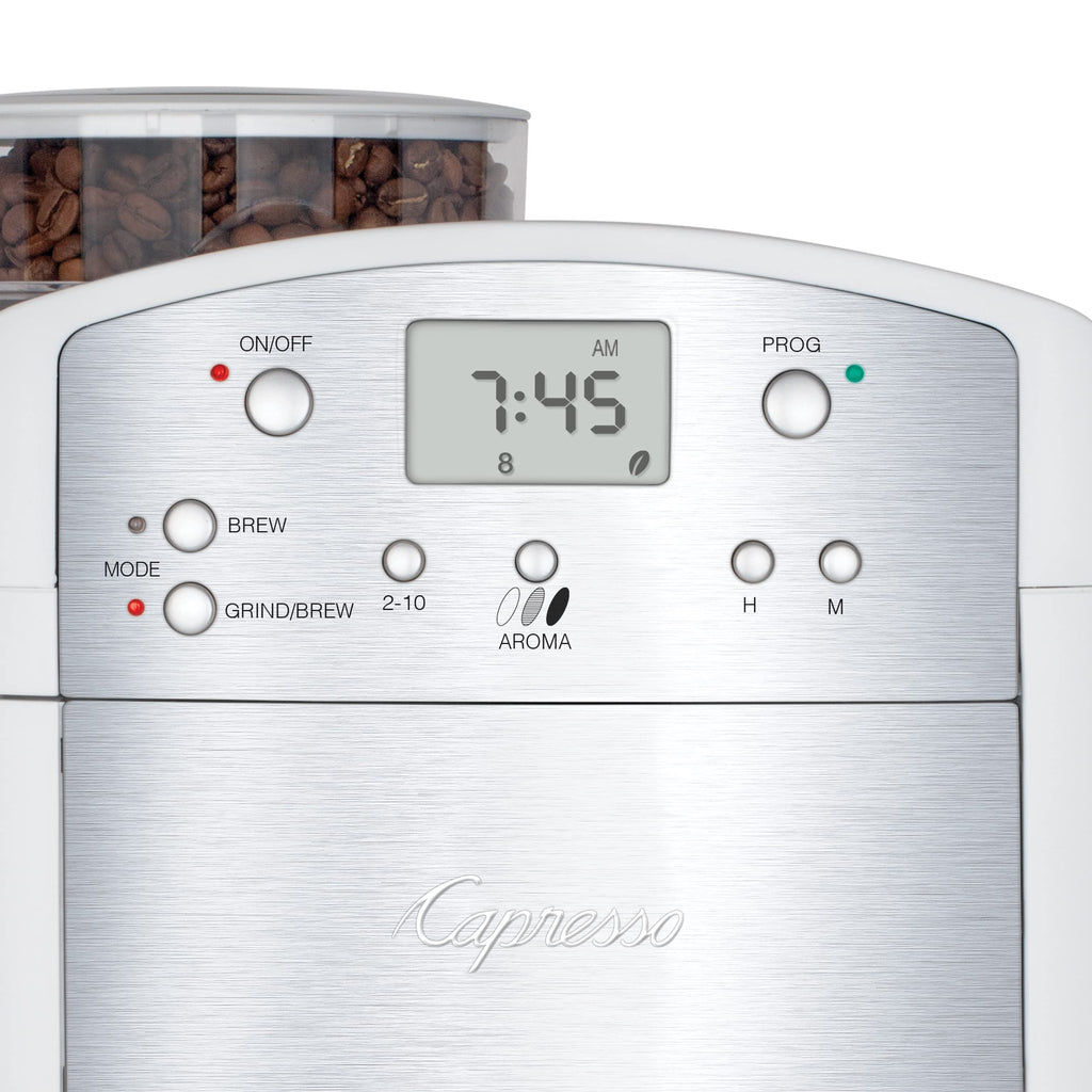 10-Cup Coffee Maker with Conical Burr Grinder Y9564
