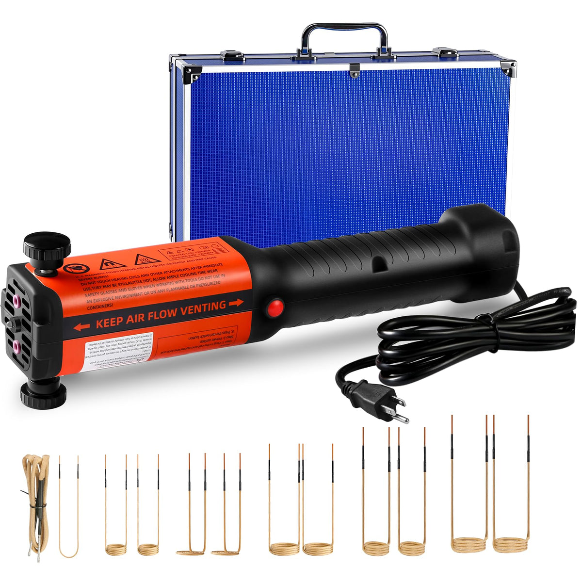 1500W Induction Heater Bolt Removal Kit with Case Q16447
