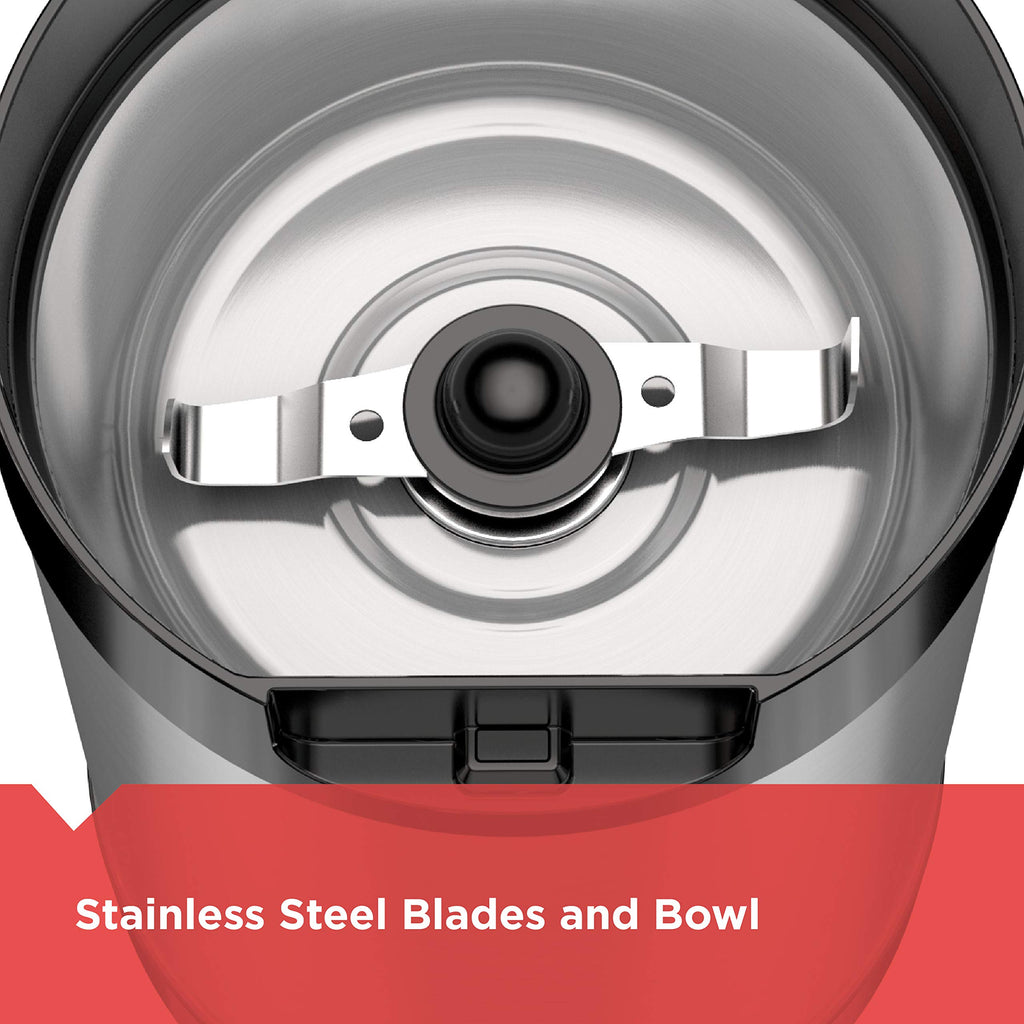 One-Touch Coffee & Spice Grinder with Stainless Steel Blades U51226