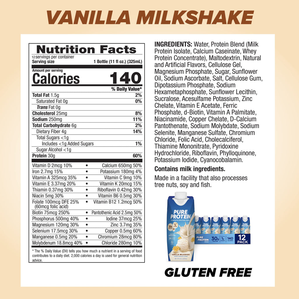 Vanilla Protein Shake, 30g Complete Protein J550