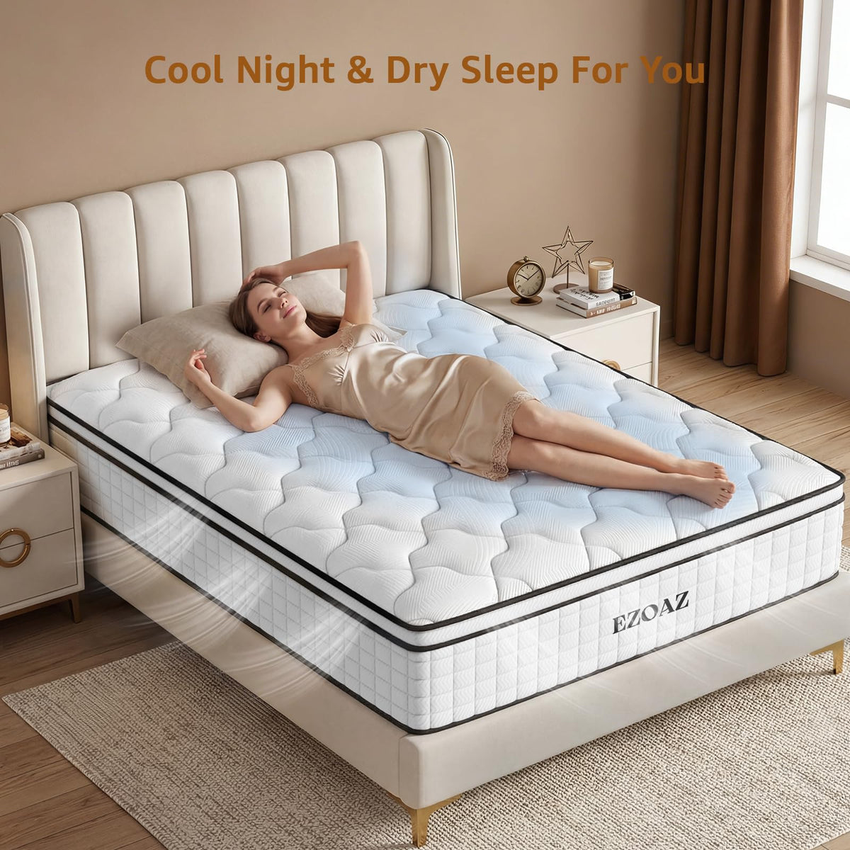 12 Inch Medium Firm Hybrid Full Mattress Z61764