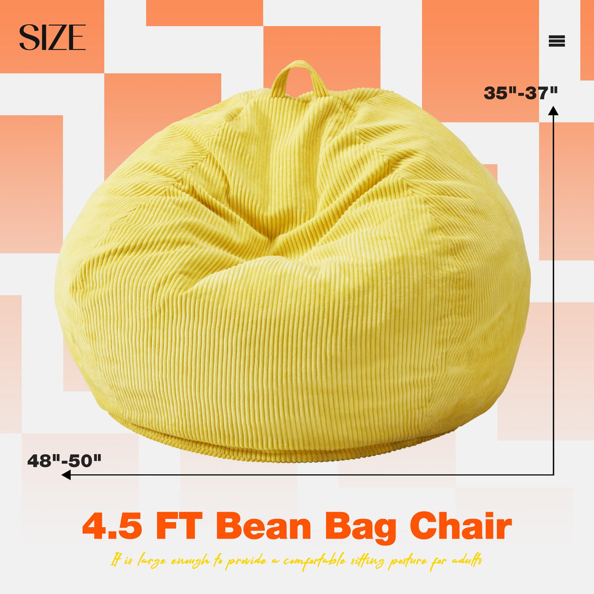 Oversized Bean Bag Chair with Filling C157