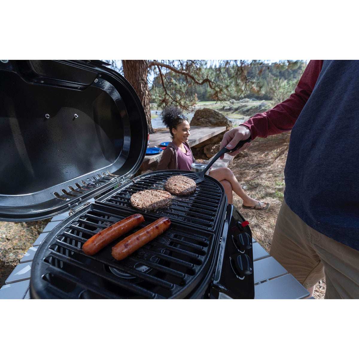 Portable 2-Burner Tabletop Gas Grill Z59962
