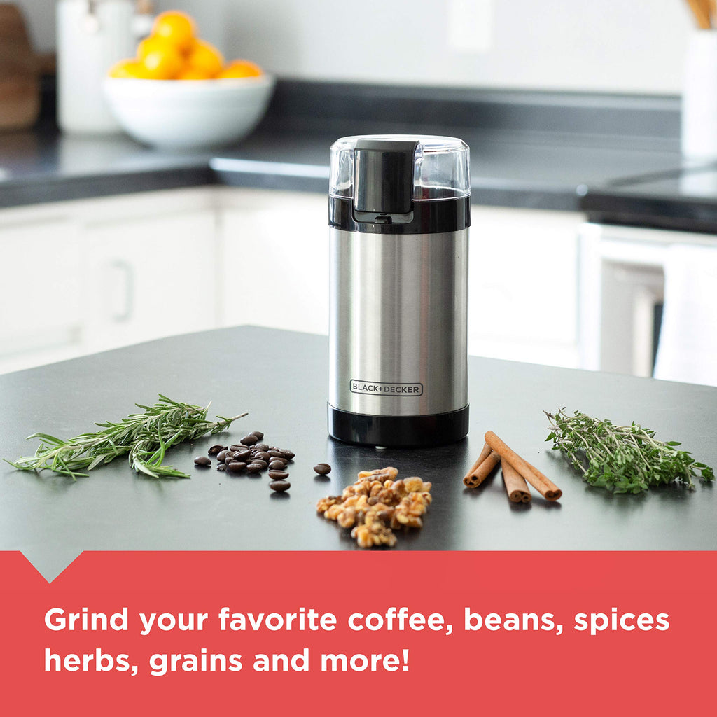 One-Touch Coffee & Spice Grinder with Stainless Steel Blades U51226