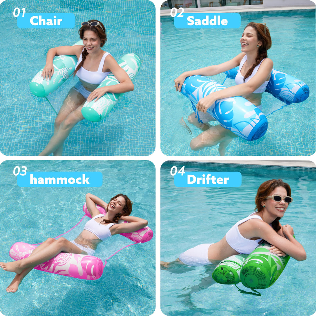 4 Packs Inflatable Pool Floats W3353